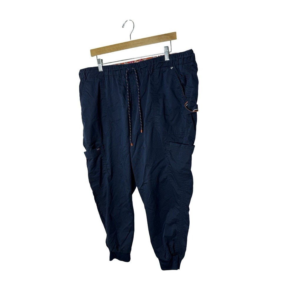 KOI Stretch 752 Women's Giana Jogger Scrub Pant blue size 2X Petite